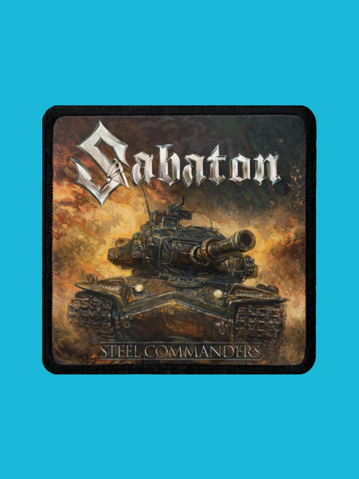 Patch Sabaton - Steel Commanders - Imprimé - Carré de 7,5 x 7,5 centimètres